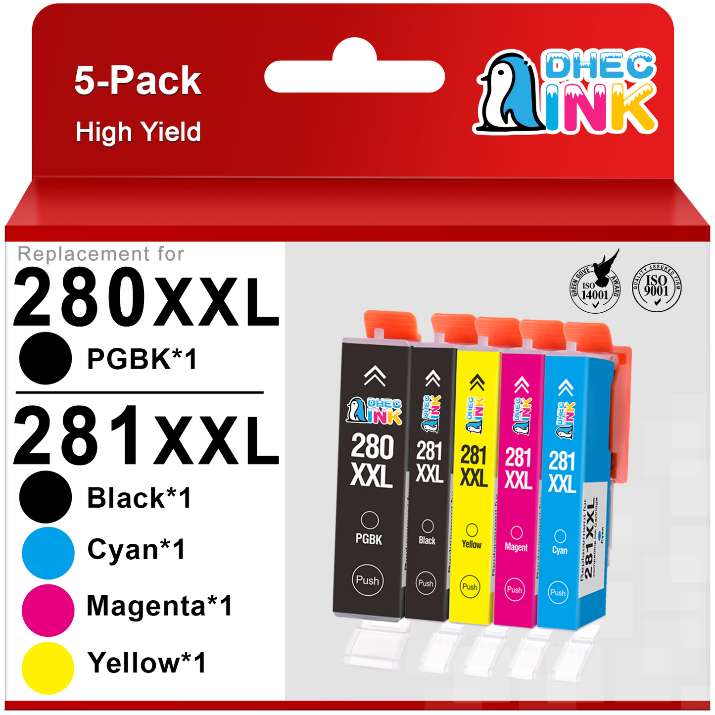 Starink Compatible Ink Cartridge Replacement for Canon 280 281 XXL