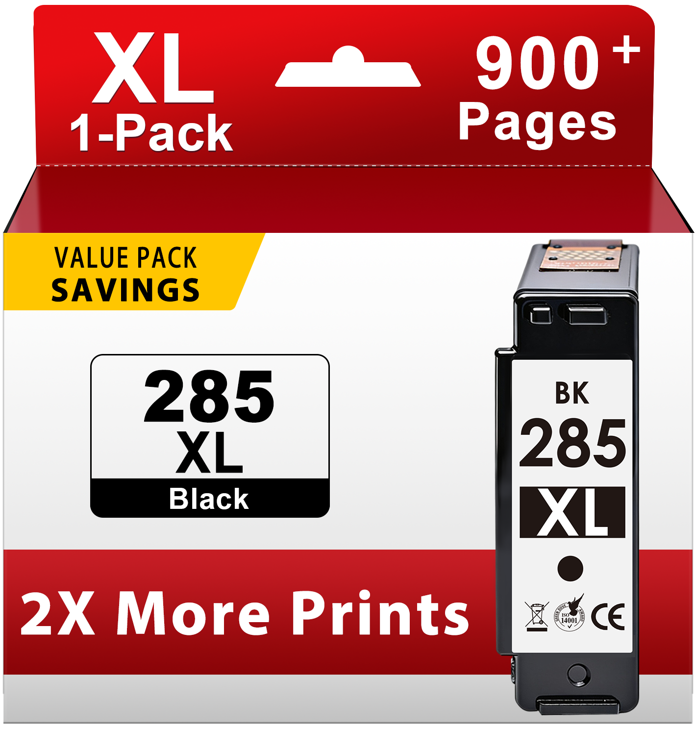 PG 285 Black Ink Cartridge Compatible for Canon 285 Ink for Canon Ink 285 285XL for Canon PIXMA TR7820 TS7722 TS7720 (1 Black)