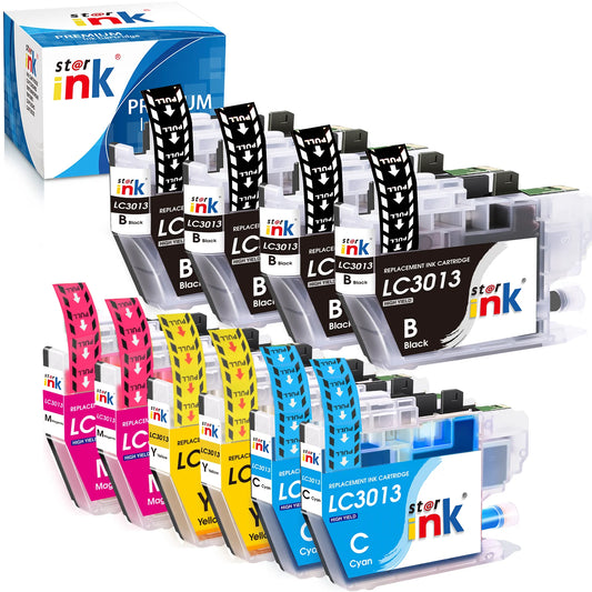 LC3013 Ink Replacement for Brother Ink Cartridge LC3013 LC3011 LC-3013 LC-3011 for Brother MFC-J491DW MFC-J895DW MFC-J690DW Printer (4 Black, 2 Cyan, 2 Magenta, 2 Yellow, 10 Pack)