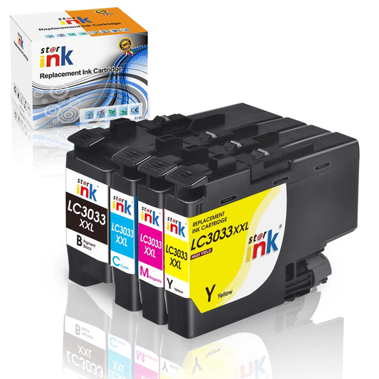 LC3033 Ink Cartridges Replacement for Brother LC3033 LC3033XXL 3033 LC3035 3035 for Brother MFC-J995DW MFC-J805DW MFC-J815DW Printer ( Black, Cyan, Magenta, Yellow 4 Pack)