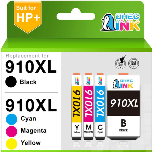 910XL Ink Compatible for HP 910 Ink Cartridge for 910 HP Ink XL for Printer OfficeJet Pro 8015e 8025e 8028e 8034e 8035e 8022 8025 8028 8035 (Black, Cyan, Magenta, Yellow)