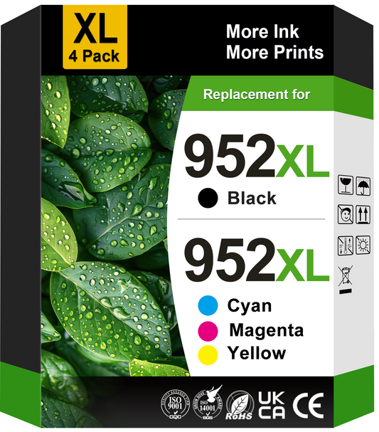 952XL Ink Cartridges Compatible for HP 952 Ink Cartridges for 952XL HP Ink Cartridges (4 Pack)
