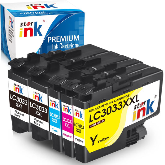 LC3033 Ink Cartridges Compatible for Brother LC3033 LC3033XXL 3033 LC3035 3035 Ink for MFC-J995DW MFC-J805DW MFC-J815DW Printer ( 2 Black, Cyan, Magenta, Yellow, 5 Pack)